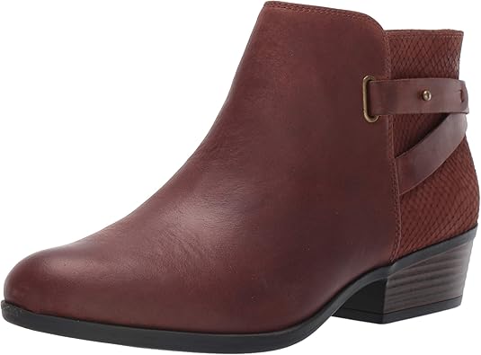 clarks booties wide width