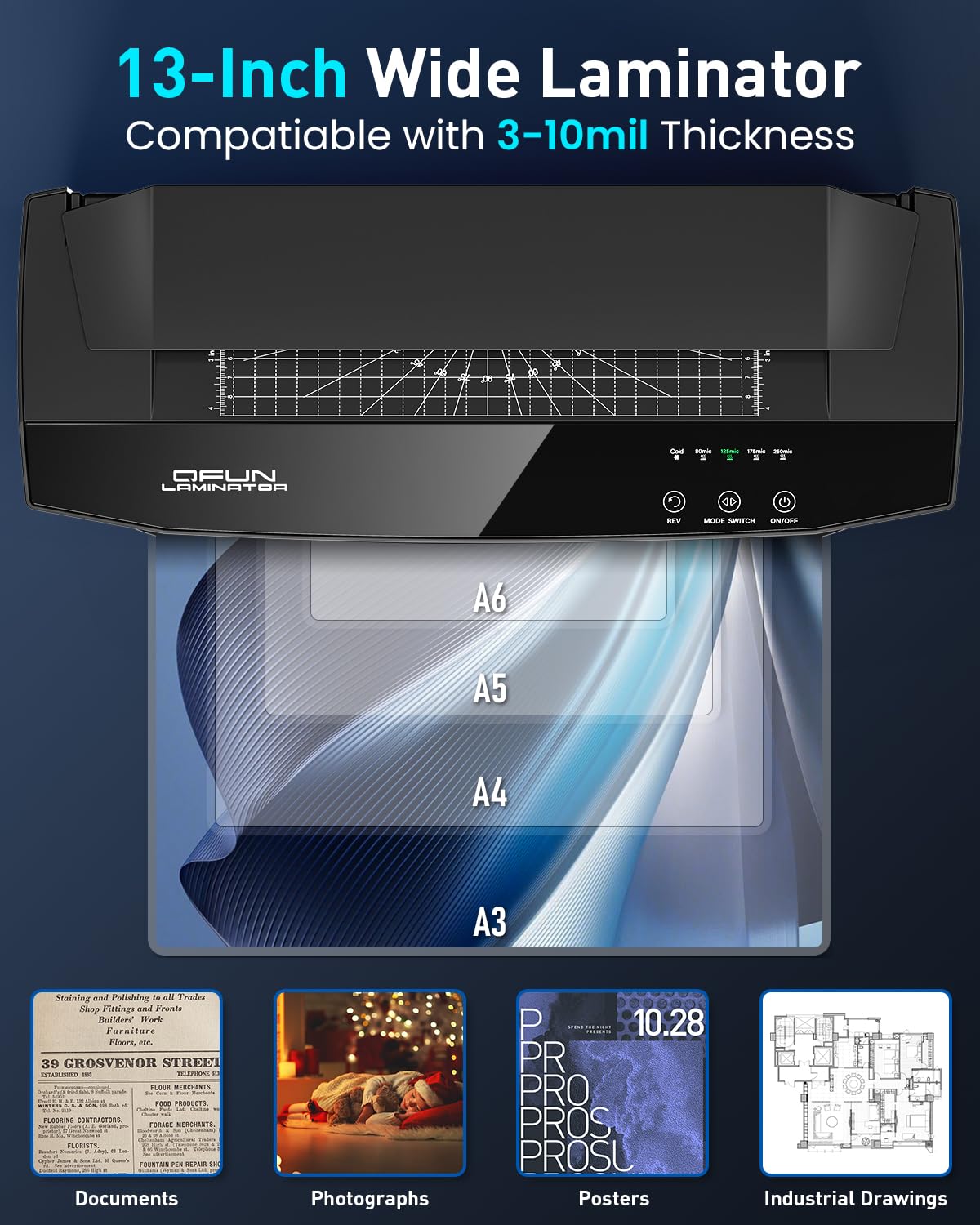 Qfun Thermal Laminator - Fast & Durable -9