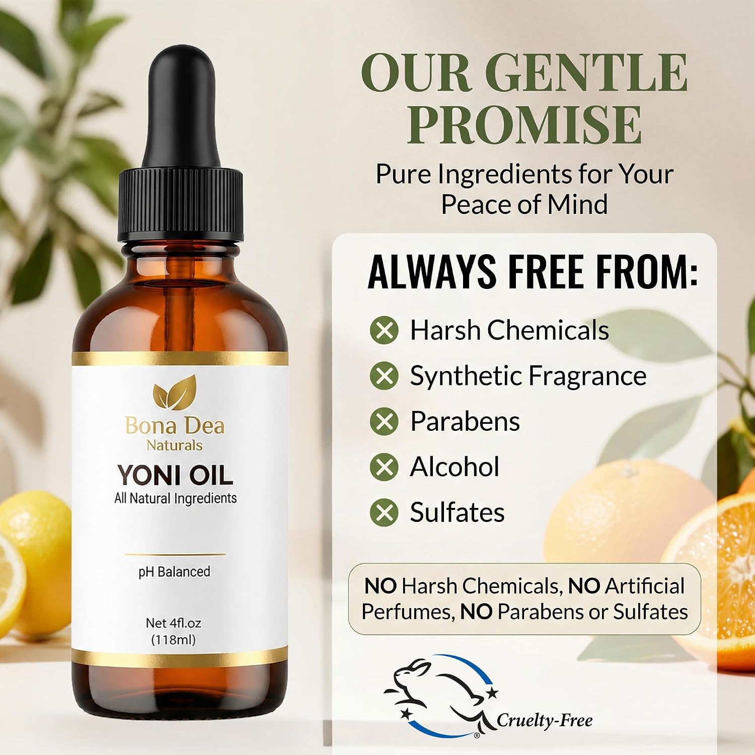 Bona Dea Naturals Feminine Spray for Women-All Natural Yoni Oil Deodorant image 4