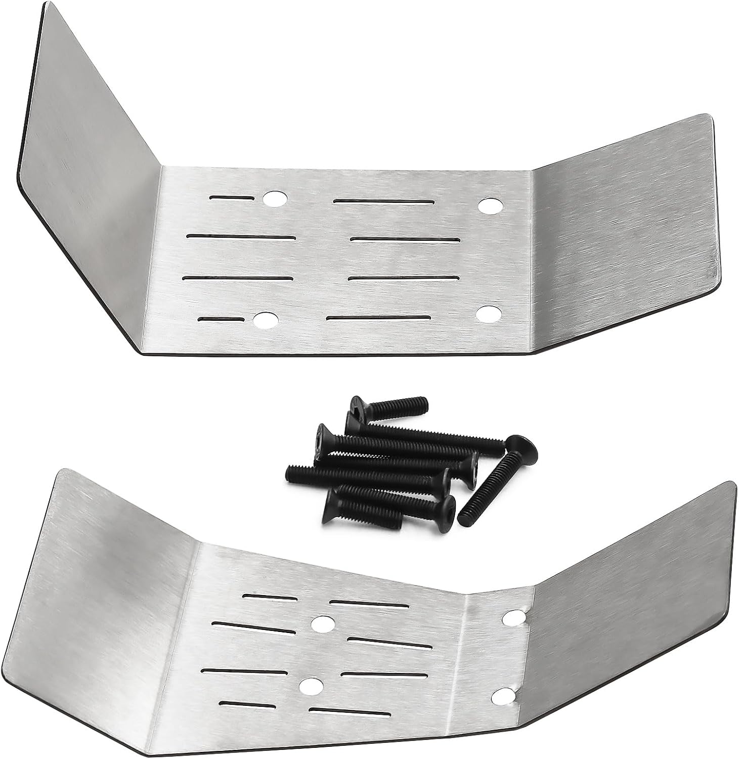 Stainless Steel Chassis Guard Skid Plate Guard for Arrma 1/10 Fury 2WD Mega 550 Upgrade Parts