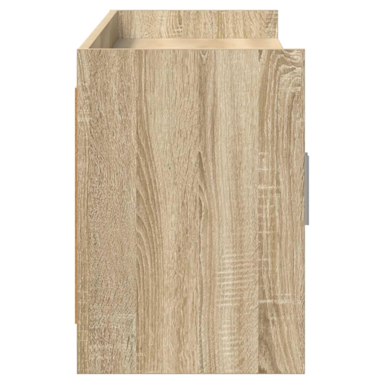 Szafka pod telewizor dąb Sonoma z materiału drewnopochodnego 168 x 33 x 47 cm, niska szafka z 4 drzwiami, 2 półki, miejsce do przechowywania do salonu, kina domowego, gier, TV do