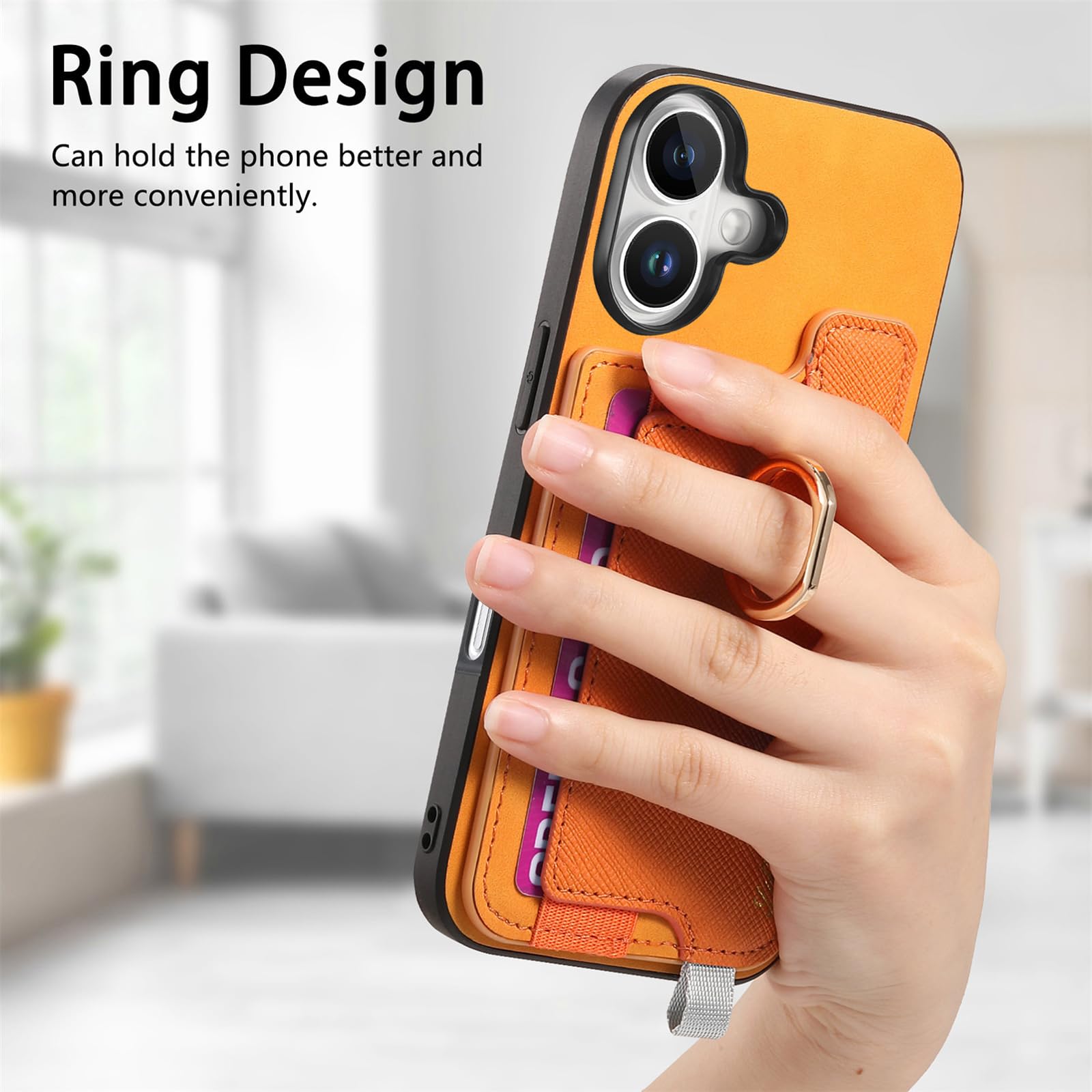 SHIELDON Cover per iPhone 16, Custodia a Portafoglio in Vera Pelle con [Slot per Schede][Blocco RFID][Funzione Stand][Chiusura Magnetica] Cover Protettiva Compatibile con iPhone 16, Verde Mezzanotte
