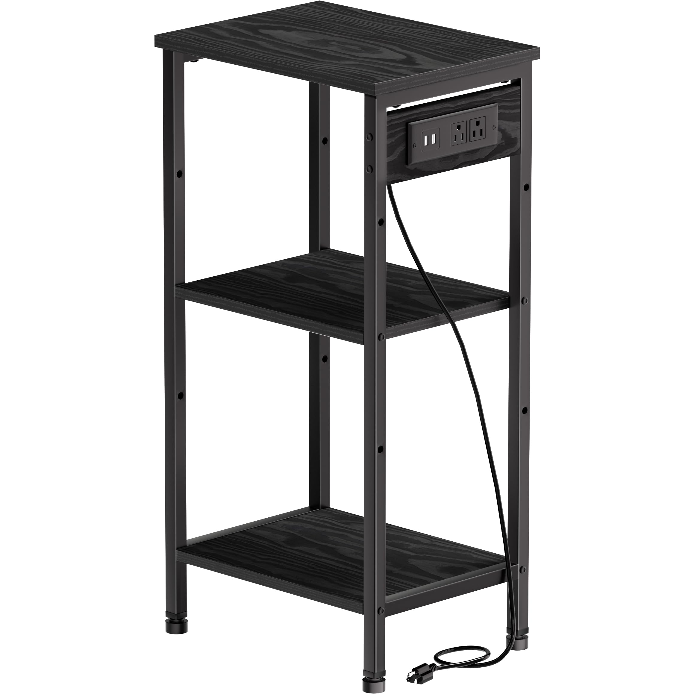 Asgolion Tall End Table with Charging Station