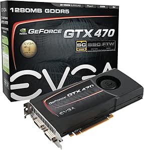 EVGA GeForce GTX470 Superclocked 1280 MB DDR5 PCI-Express 2.0 Graphics Card 012-P3-1472-AR