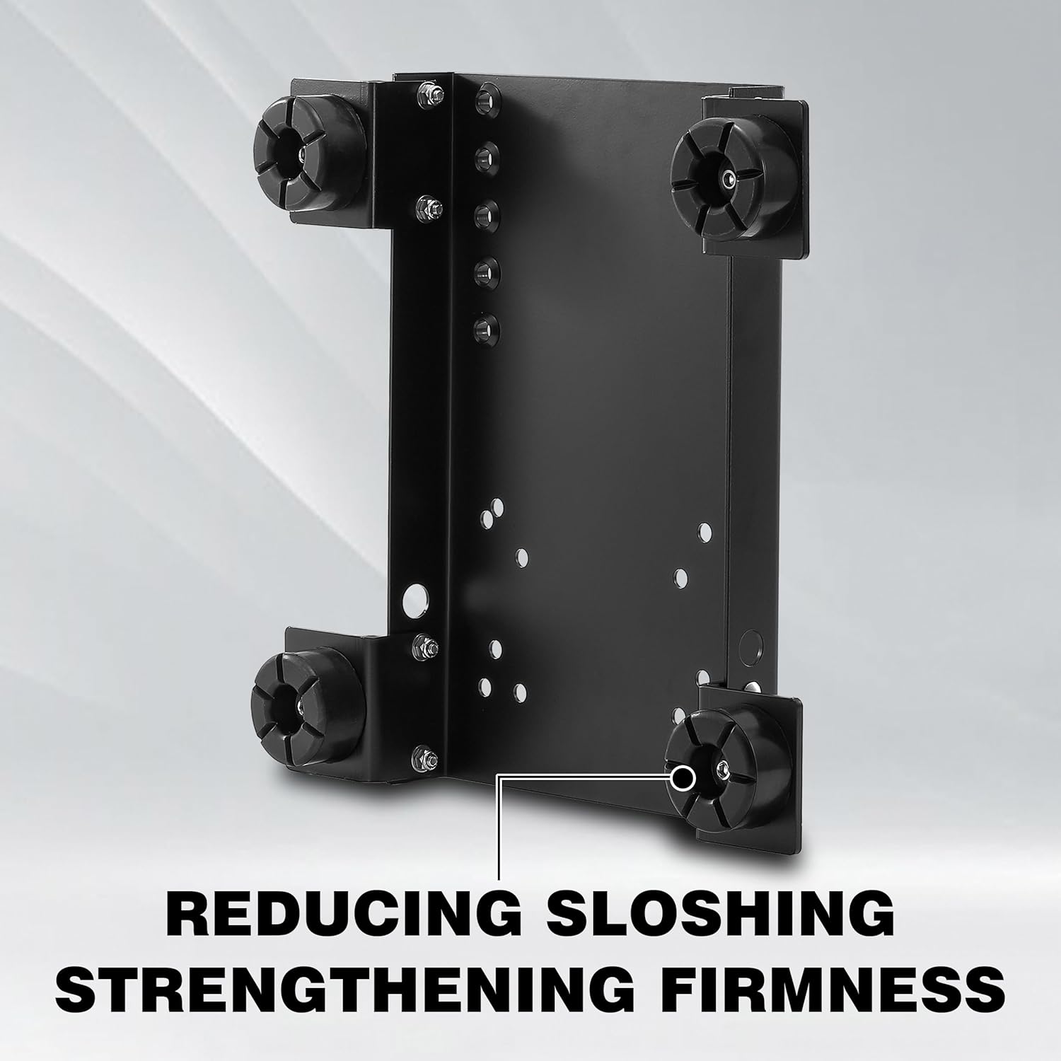 RIDGE WASHER Pressure Washer Skid Plate Frame, Painted Steel with Detachable Fixed Rubber Feet, 10’’x 16’’ Skid Plate