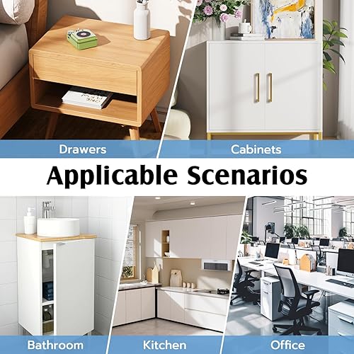 Vista 53 de eLinkSmart - Cerradura de gabinete oculta para cajón con tarjeta RFID NFC para niños, puerta de armario de seguridad, cocina, despensa, muebles