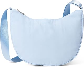 Baggallini Swift Crescent Crossbody Bag for Women - Lightweight 12"x8" Travel Purse Handbag