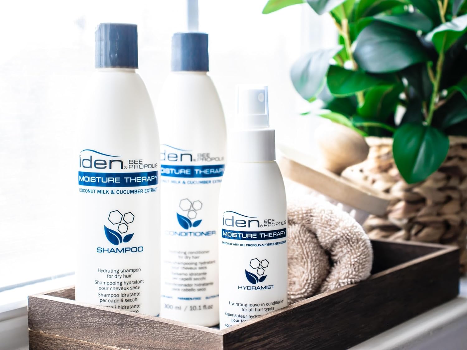 Moisture Therapy Hydrating Shampoo 10.1 oz / 300 ml Iden Bee Propolis | Deep Moisture & Hair Strengthening For Dry Hair - Image 5