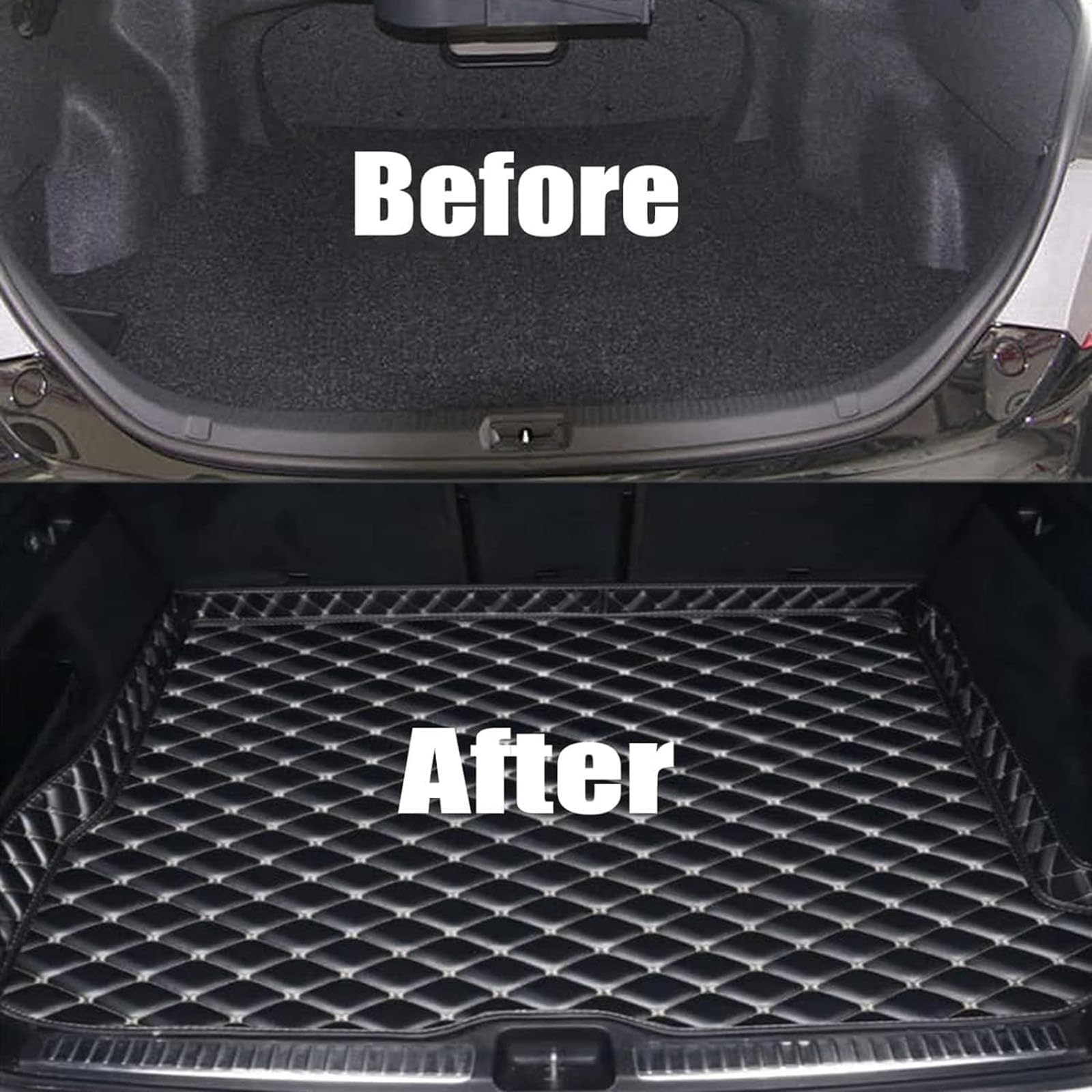 Tapis de Coffre de Voiture, pour Citroen e-C3 Aircross (2024-2026) Tapis de Protection imperméable et antidérapant Tous Temps, Intérieur Accessoires,A