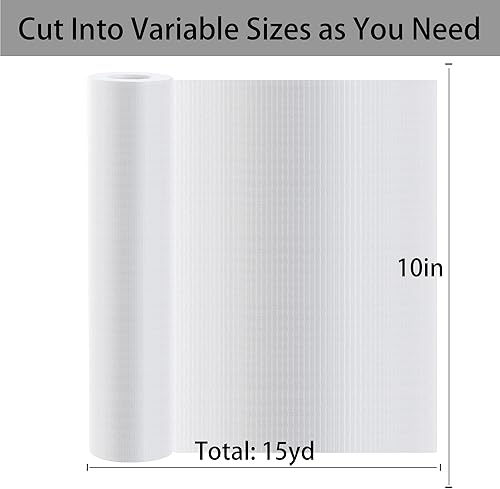 Vista 12 de Estabilizador soluble en agua para película de bordado (rollo de 8 pulgadas x 15 yardas), estabilizadores de bordado transparentes Seneme 35um