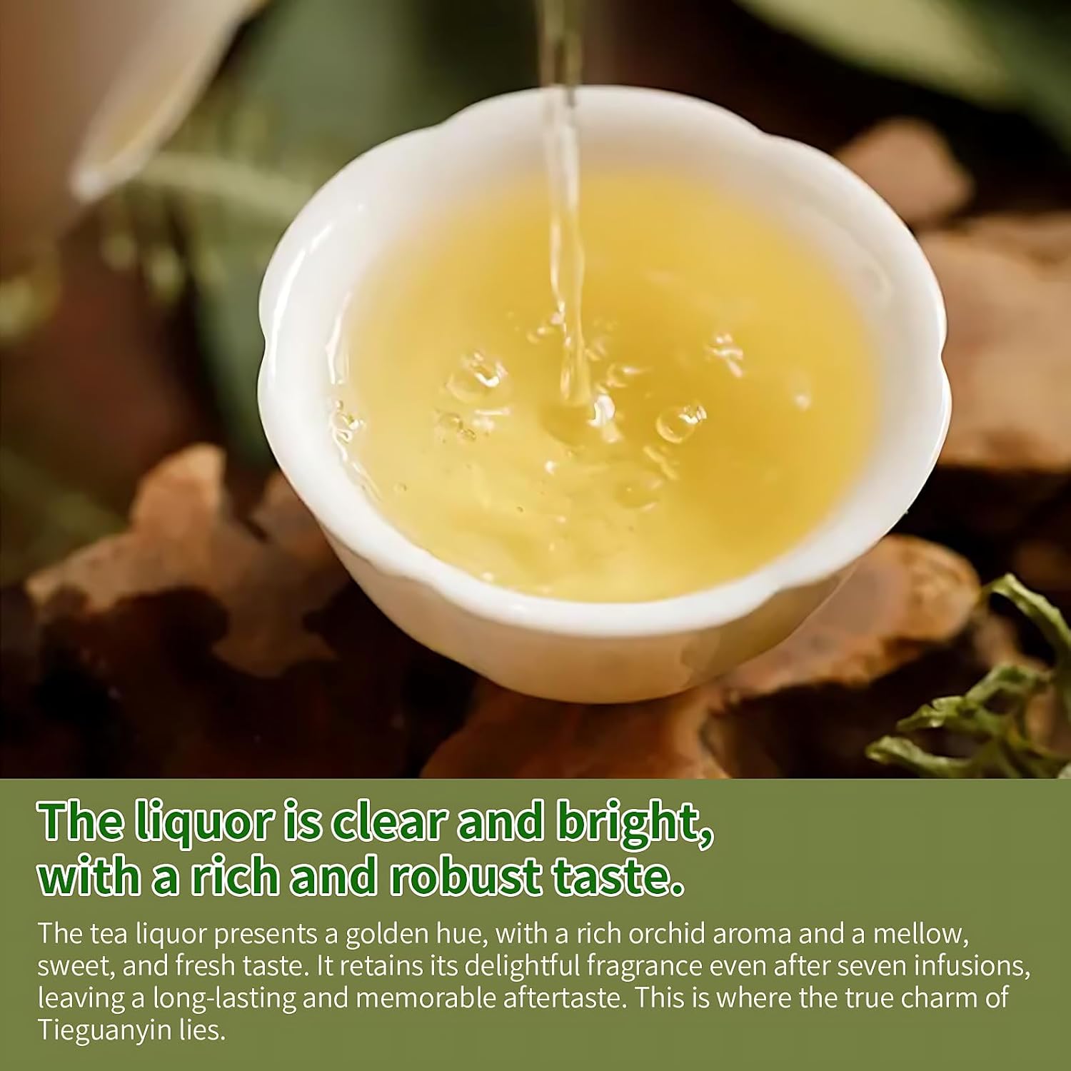 CHADUO Anxi Tieguanyin tea,Tie Guan Yin Oolong Tea 5.3oz/150g Anxi Iron Goddess Tea Floral Aroma Tieguanyin Wu Long Green Tea 安溪特级铁观音 浓香乌龙茶