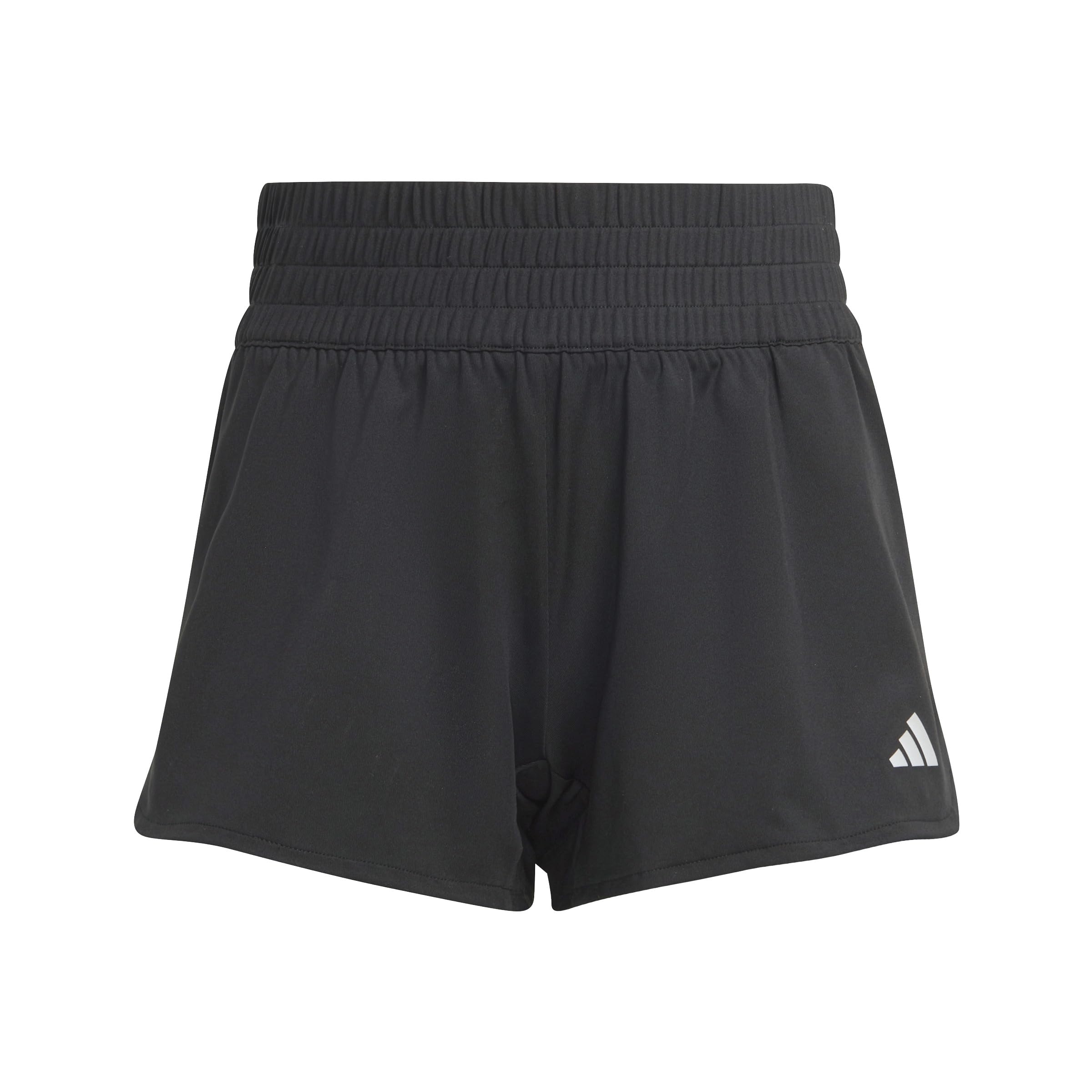 adidas Niñas Pacer Shorts Kids, Black/White/Reflective Silver, 14-15 Years