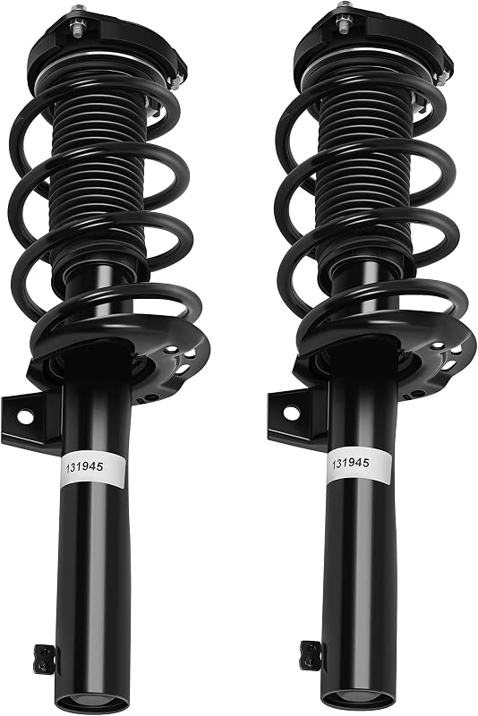 AUTOMUTO Front struts Shock Absorber for Volkswagen for Tiguan 2009-2017 | 2Pcs Strut Spring Assembly for Volkswagen for Tiguan 2009 2010 2011 2012 2013 2014 2015 20016 2017 Replace for 11090