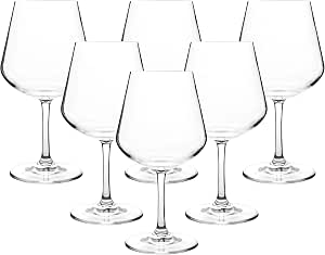6-Pack Unbreakable Plastic Stem Wine Glasses – 14 Oz Acrylic, Multicolor, Shatterproof