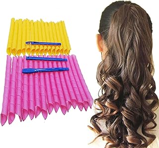 Orgrimmar 30PCS Magic Hair Curlers Curls Styling Kit, DIY No Heat for Extra Long (55 cm/ 21.65 inch)