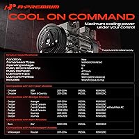Vista 2 de A-Premium Compresor de aire acondicionado AC con embrague Compatible con Dodge Grand Caravan 3.6L 2011-2016, Chrysler Town & Country 200, Journey