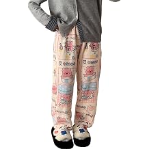 Girls Pajama Pants Flannel Cotton Cartoon Print Sleep & Lounge Pants Women Bottoms Family Christmas Home Pant