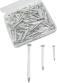 YIKANGHENG 200pcs Mixed High Strength Carbon Steel Masonry Nails for Wood, Cement, Drywall & Pine - Assorted Sizes 25-60mm
