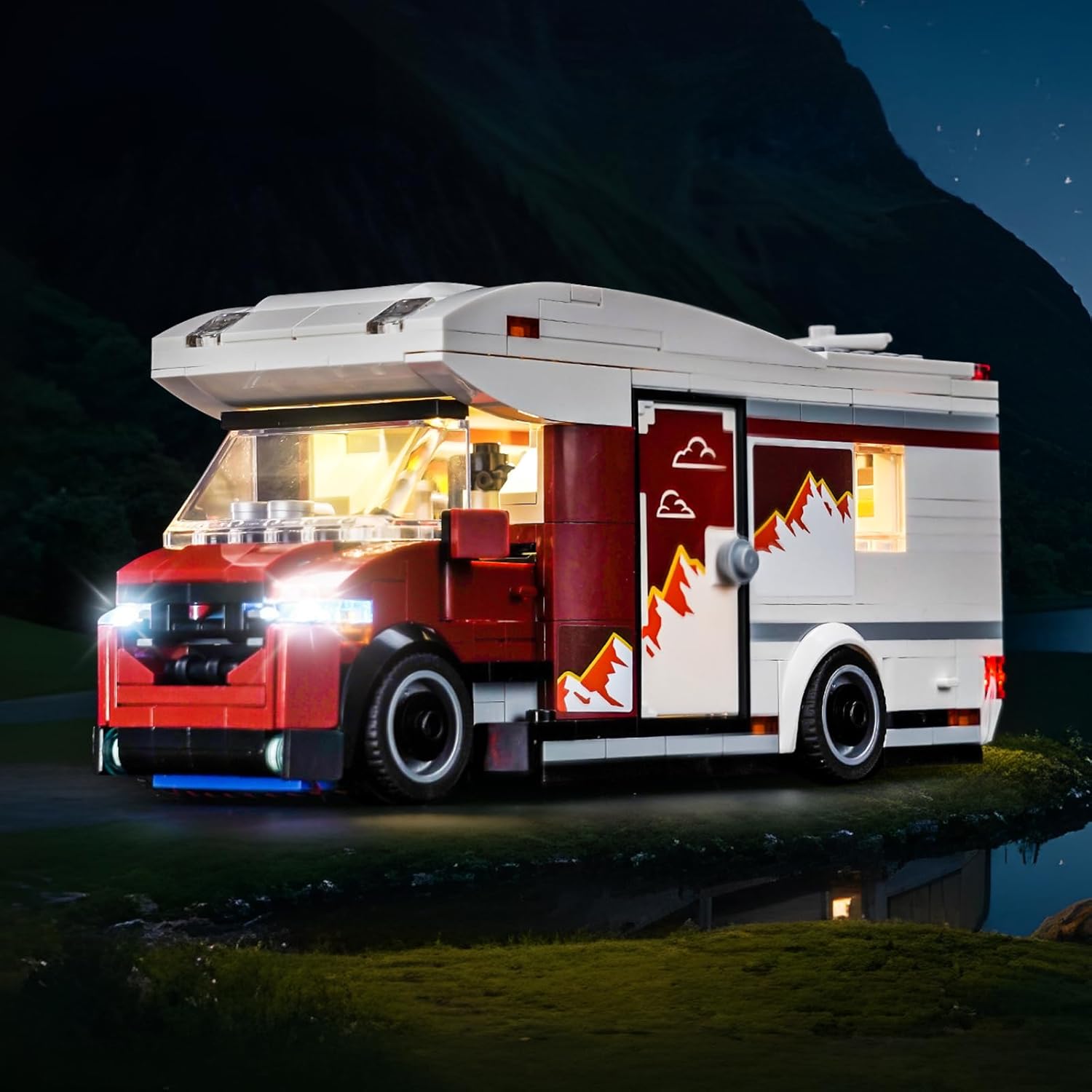 LED Lighting Compatible with Holiday Adventure Camper Van 60454, Light Kit Compatible with Lego 60454 Holiday Adventure Camper Van, NOT Included The Model Set
