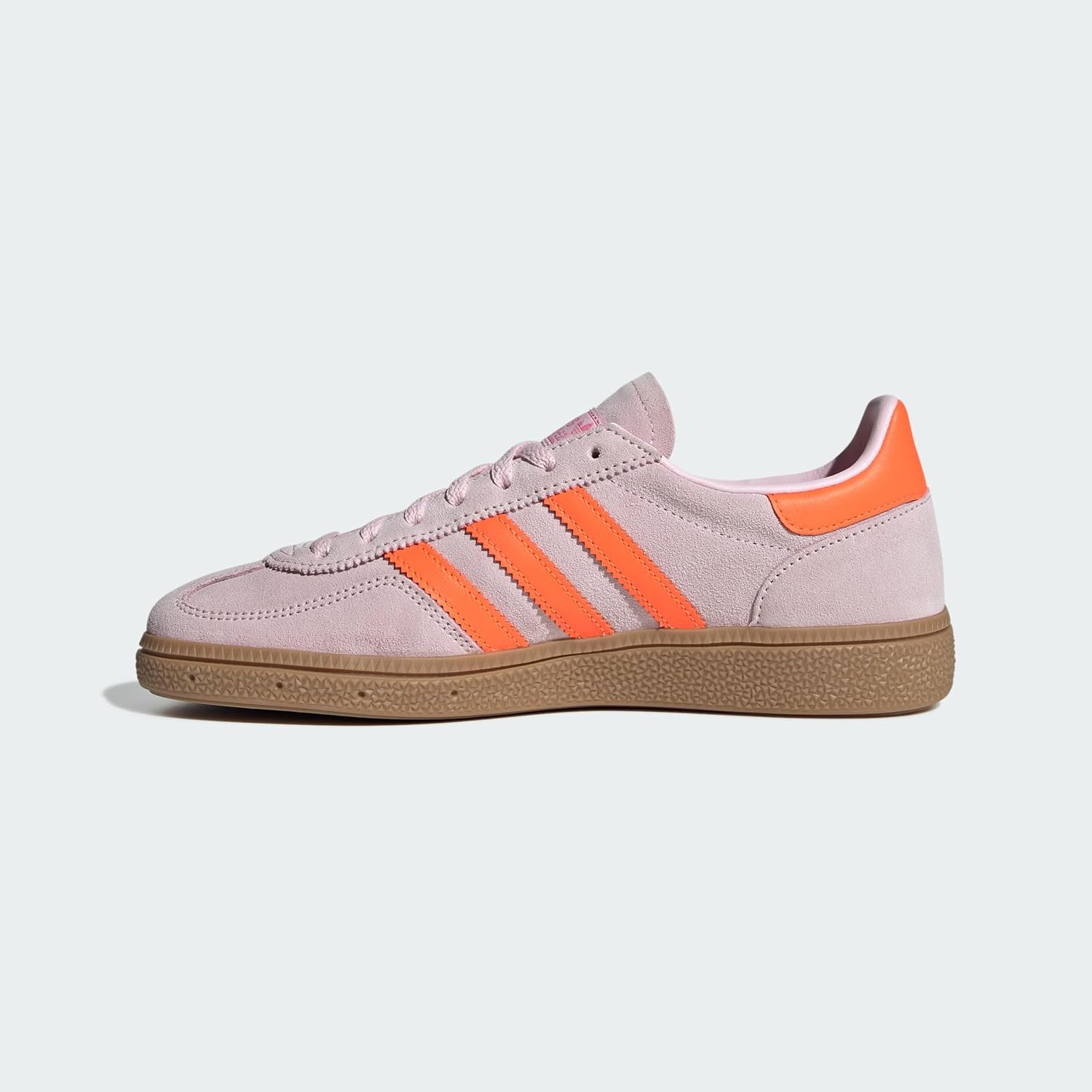 adidas Handball Spezial Women's Shoes, Clear Pink/Solar Orange/Gum, Size 6.5