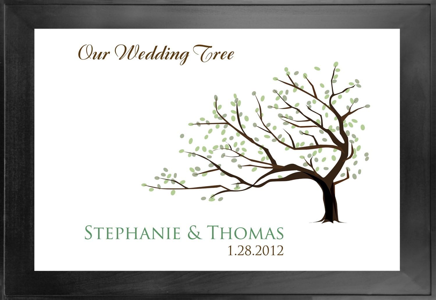 Thumbprint Guest Book Wedding Tree # 3 24x36 for 150-200+ guests