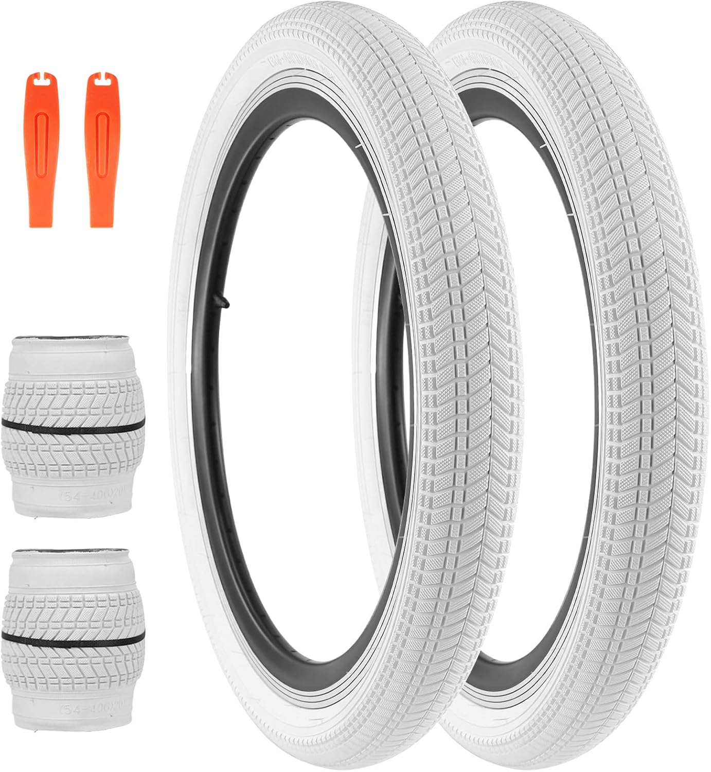 14/16/20/24/26 x 2.125 Bike tire 2 Pack 14/16/20/24/26 Bike tire Kids Bike Tires Folding Replacement Tires Fits Most Kids Bikes,Multiple Colors