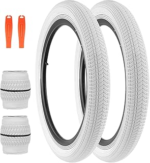 BALINGE 14 16 20 24 26 x 2.125 bike tire 2 pack kids bike tires Folding Replacement Tires Fits Most Kids Bikes,bmx tires 14/16/20/24/26 inch,Multiple colors