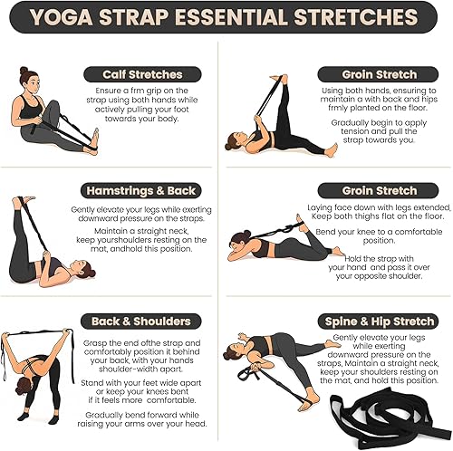 Miniatura 5 de Kit esencial de pilates para entrenamientos en casa, juego de equipo de pilates negro con pelota de yoga de 9 pulgadas, deslizador de pilates, banda