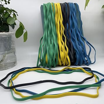 Large Rubber Bands Heavy Duty Multicolor Length 300mm 40Pcs