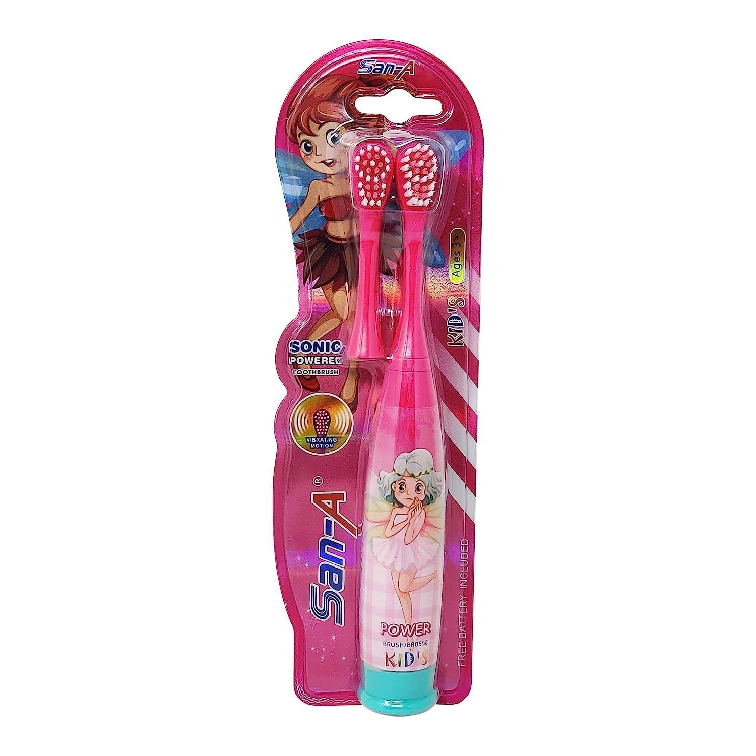 Uniquettes Kids Electric Sonic Toothbrush – Vibrating Motion, Fun Cartoon Design, Soft Bristles, Battery-Powered for Effective Cleaning – Perfect for Toddlers & Children (girls) (B0DGF746GH) Amazon Price History, Amazon Price Tracker