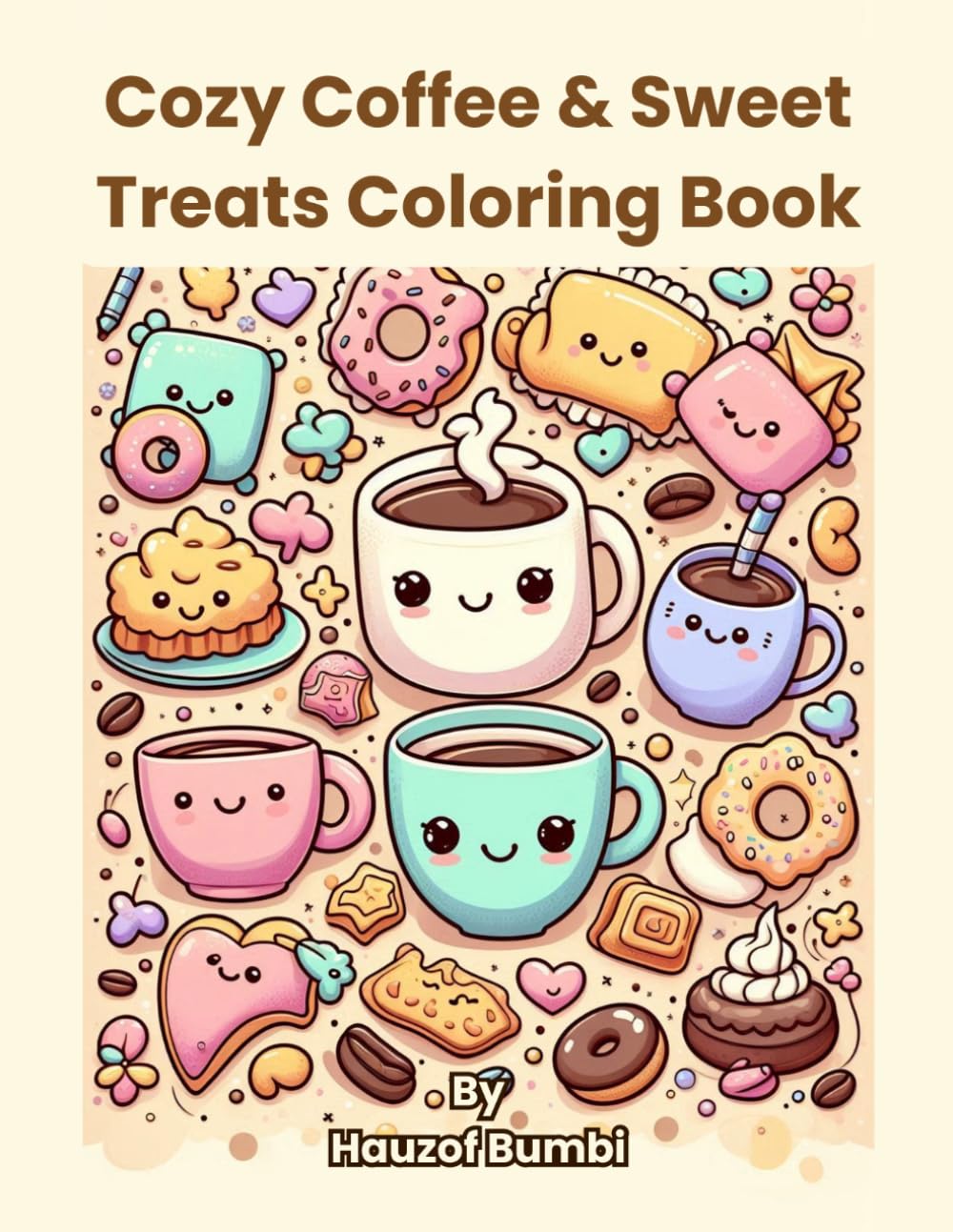Cozy Coffee & Sweet Treats Coloring Book: Cute & Relaxing Coloring Pages for Kids and Cozy Lovers