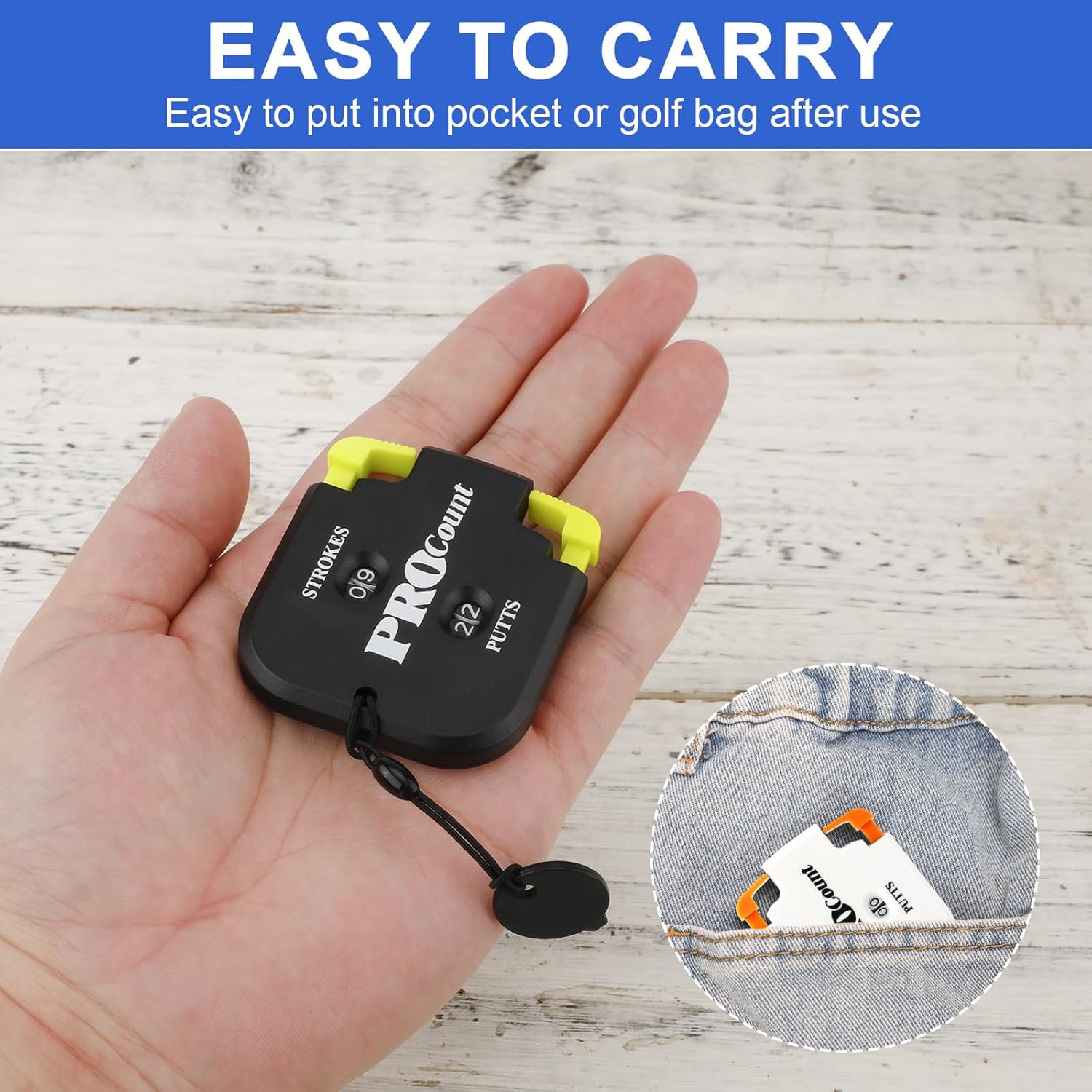 3pcs Mini Golf Score Counter, Golf Shot Clicker Counter Golf Score Keeper with Dial Reset Tool Key Chain Golf Scoreboard for Outdoor Sport Scoreboard Games Golf Accessories