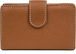 Carteira Rio Leather Frame Index, Conhaque