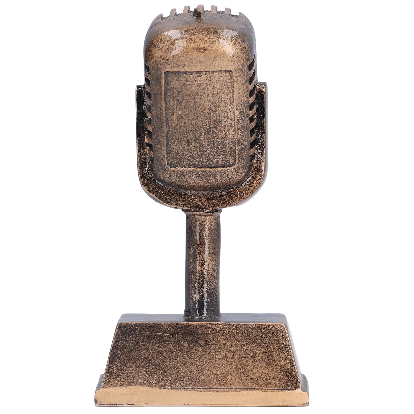BuyWeek Trofeo Microfono, Trofeo per Microfono Retrò in Resina Premio Trofeo Musica Microfono Ornamento per Feste Decorazioni