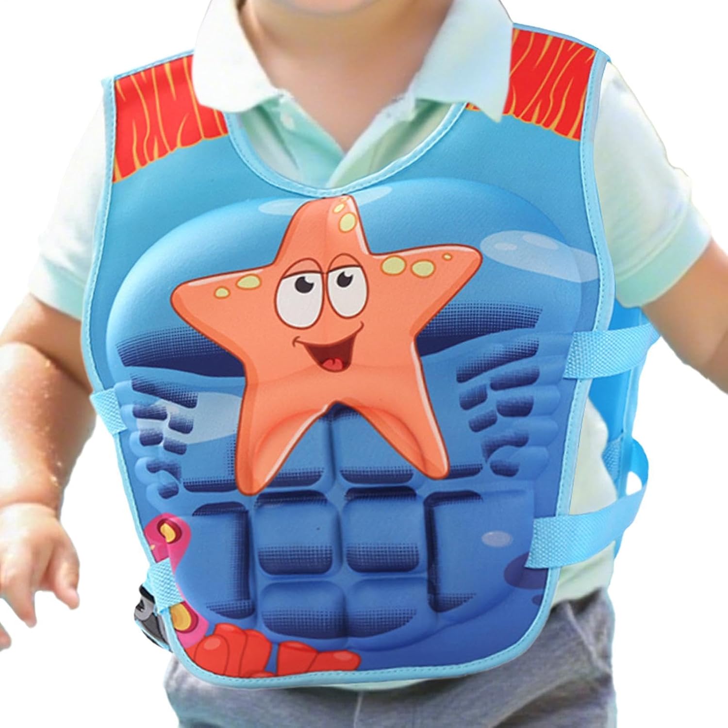 Water Vest for Kids Anime Muscle Kids Swimsuit | Cartoon Child Float Suit for Boys Girls Rafting Surfing Pool Water Park Vacation Sailing Clubs Poolside Yachting Lakeside