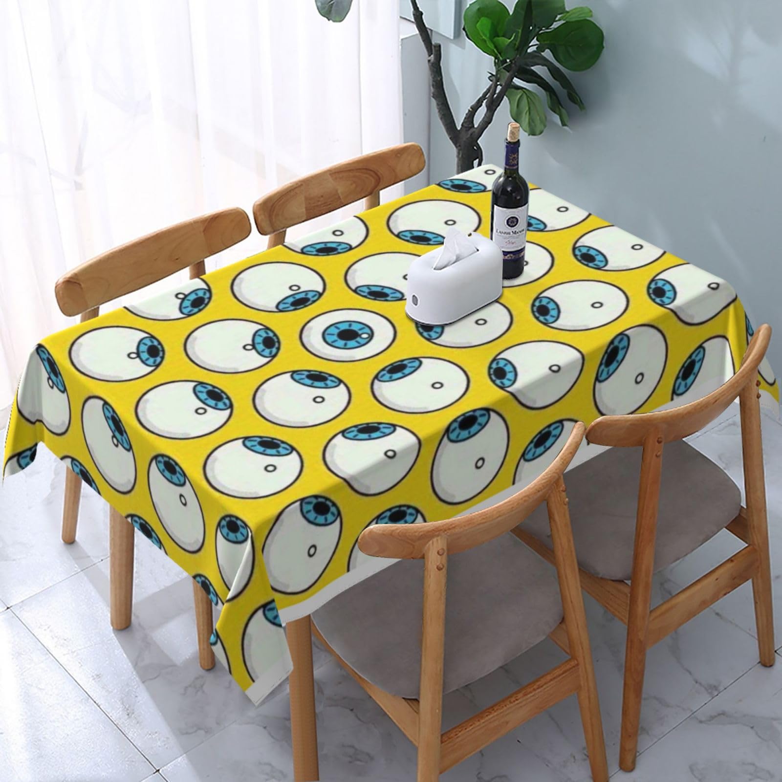 Nappe rectangulaire BONDIJ 137x183 cm : idéale pour vos repas en cuisine et vos pique-niques