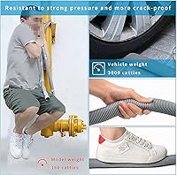 Vista 4 de Lyplus Manguera de drenaje para lavadora de 16.4 pies con abrazadera, kit de manguera de extensión universal para lavadora, secadora, mangueras