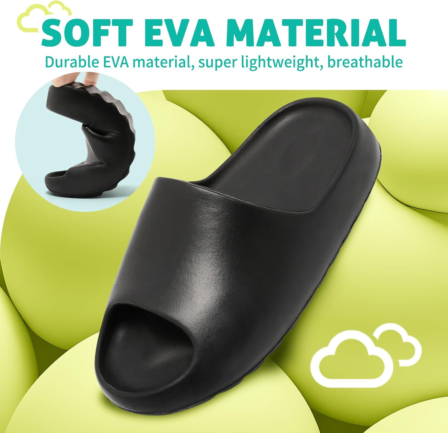 XTJSCBDSH Kids Cloud Slides Boys Girls Pillow Slippers – Slip-On Slide Sandals, Summer Beach Pool Shoes, Indoor and Outdoor - Image 6