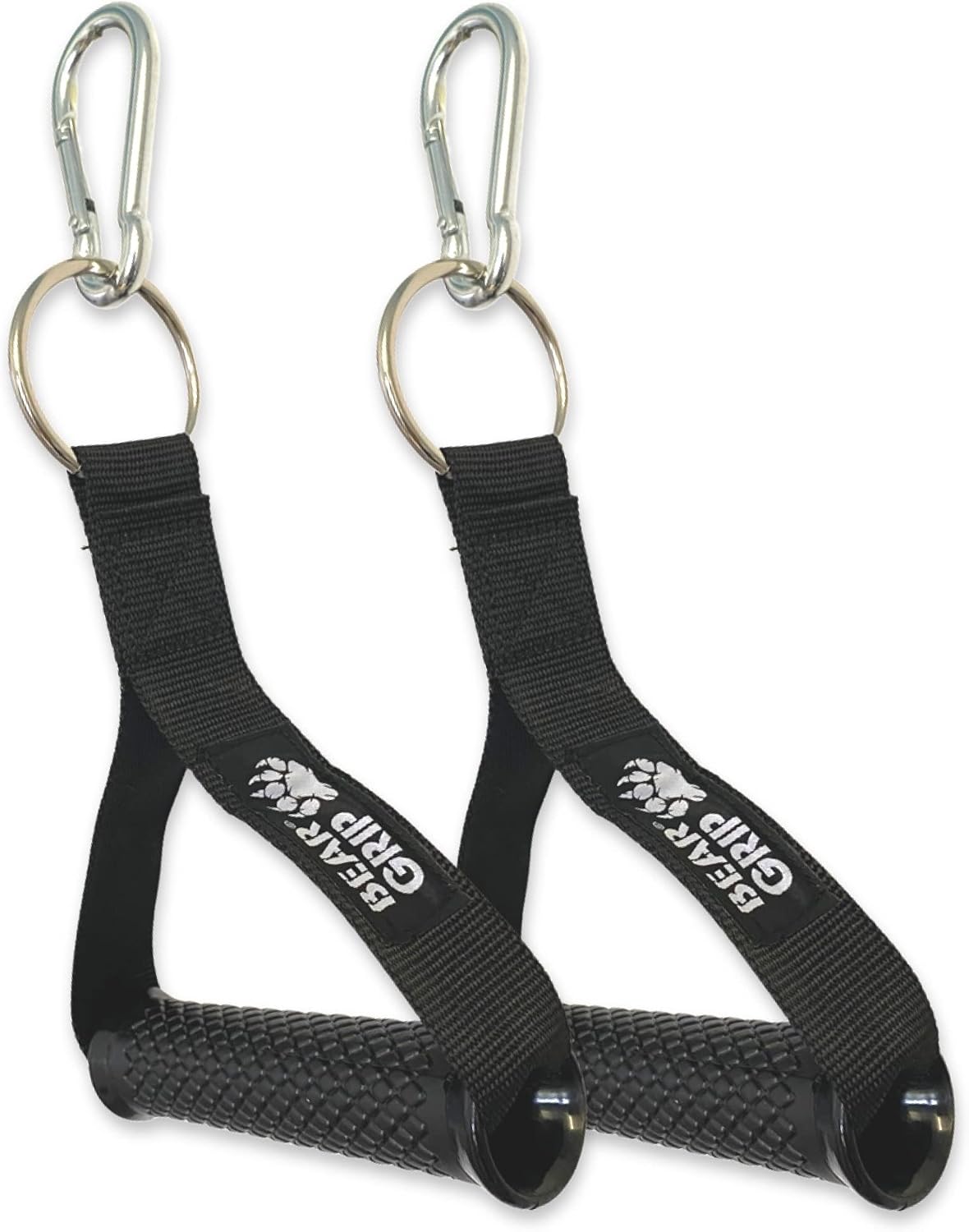 BEAR GRIP - Cable Machine Handles, Resistance Band Handles, Strong Nylon Webbing and D-Ring for gym and home workouts (Sold in works) - Image 3