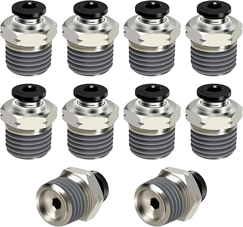 Tubo neumático macho recto de 532 pulgadas OD x 14 pulgadas NPT Push para conectar accesorios modo PC532xN02 (paquete de 10) disponible en Yaxa Peru