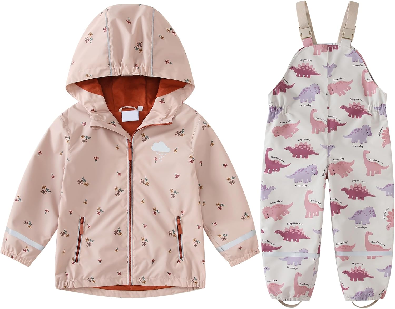 Giacca Vento Bambini Giacca Impermeabile Bambino Dinosauro SEVEN BB - Cappotto Pioggia Con Cappuccio Giacca Pioggia Riflettente - 9