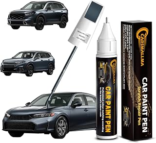 Car Touch Up Paint for Honda(NH-904M Meteorite Gray Metallic), Color Accurate Car Scratch Repair Remover Pen,Auto Paint Quick and Easy to fix Vehicle Chips and Nicks Scuff