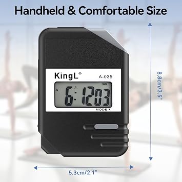 2 Pack Digital Stopwatch Timer with Large Display,Lap Split Mode, Waterproof Handheld Timer for Coaches, Teachers, Kids, Running, Swimming, Training(Black-2 Pack)