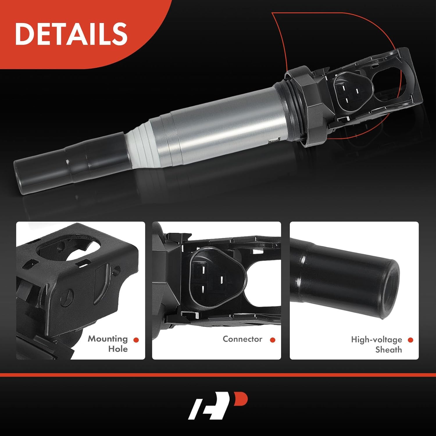 A-Premium Engine Ignition Coil Packs Compatible with BMW 325i 325Ci 328i 330Ci 335i 435i 525i 528i 530i 535i 640i 740i E 5