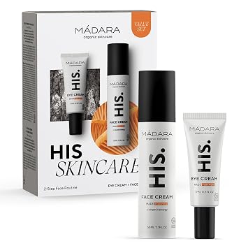 MADARA HIS Skincare 2-Step Skincare Routine Set - Face Cream & Eye Cream Duo