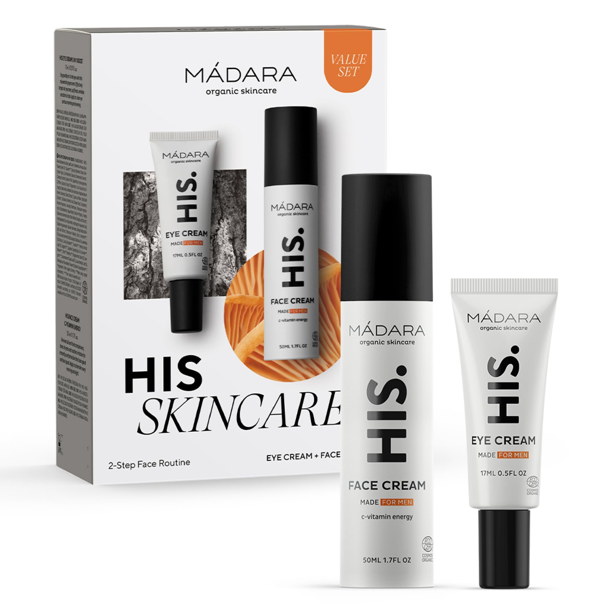 MÁDARA HIS Skincare Set de rutina facial en dos pasos - Set regalo