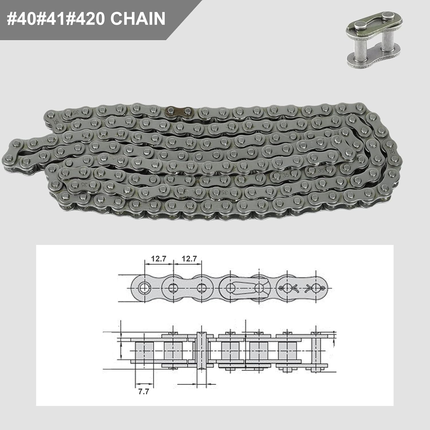 Centrifugal Clutch 3/4" Bore #35 Chain 12 Tooth 12T Compatible with Go Karts Mini Bike Replace Parts
