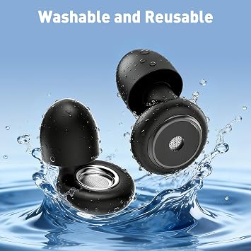 Ear Plugs for Sleep - 46dB Highest Noise Cancelling Earplugs, Flexible Silicone Reusable Ear Plug for Noise Reduction with Case & 8 Eartips, for Protection Sleep, Noise Sensitivity, Study & Work