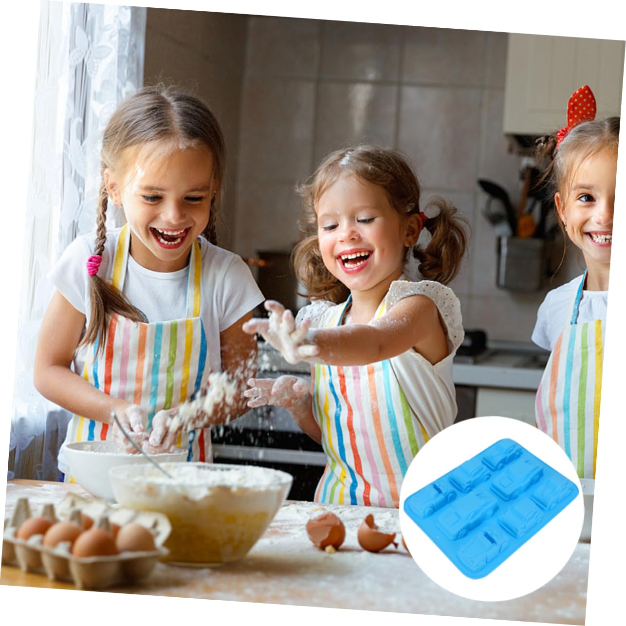 MAGICLULU 2pezzi Stampo Silicone Per Cioccolato Forma Di Auto Per Torte Muffin e Dolci Fatti Casa Facile Da Pulire e Utilizzare Per Feste e Compleanni