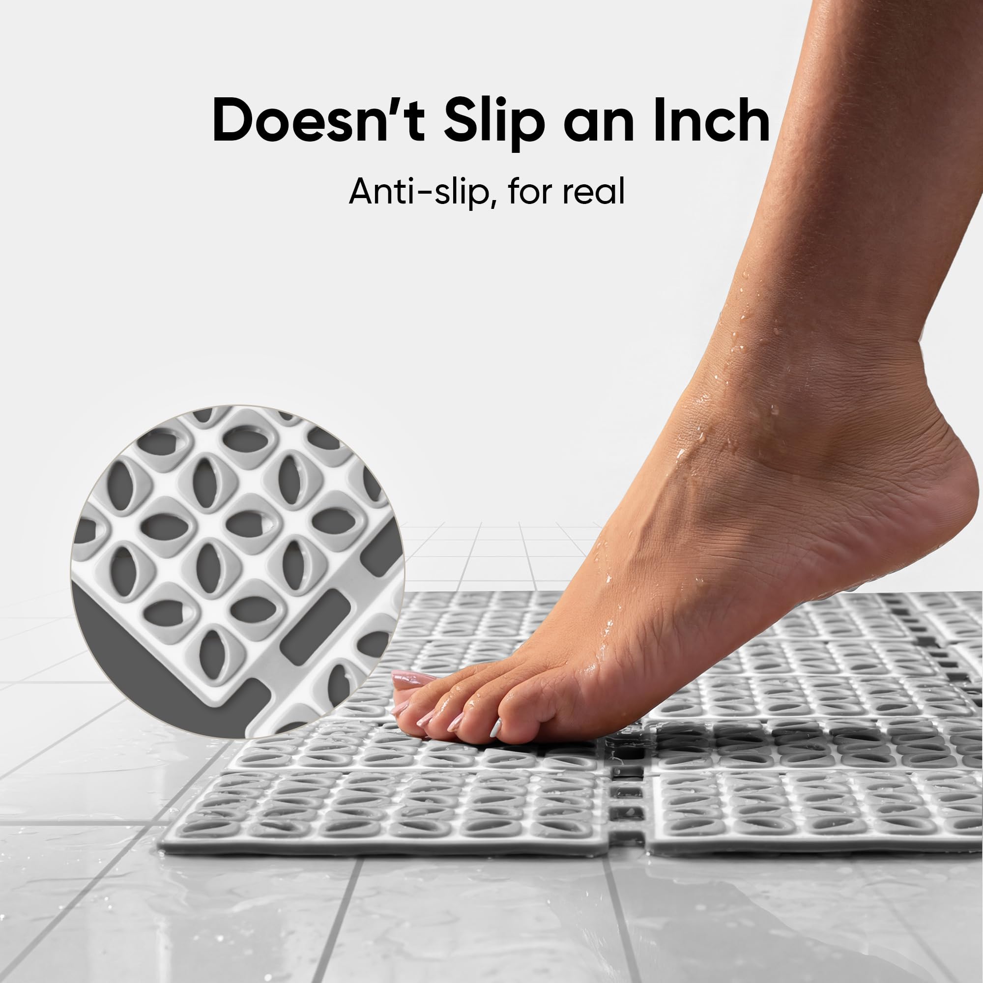 Frido Anti-Slip Bath Mat - Safe & Quick Drying -2